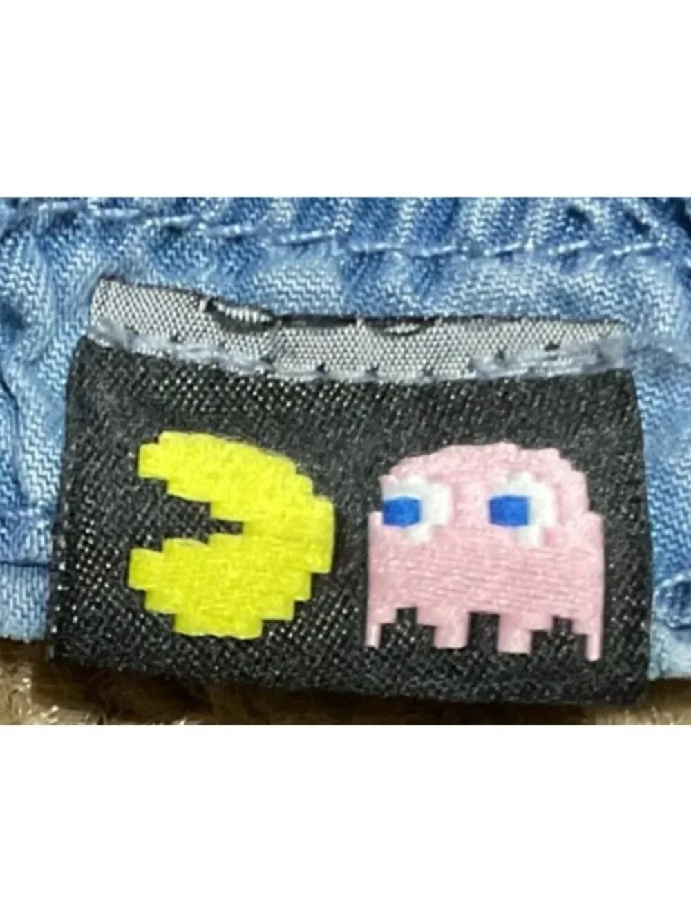 Justice Pac-Man Blue Sleeveless Romper Sz M Elastic Waist Pac-Man Zipper Girls